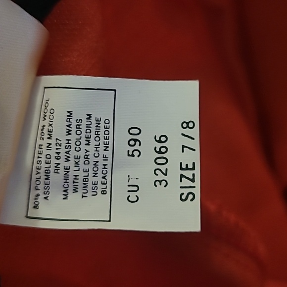 Vintage Rose Royce Women’s 7/8 Red Pants Pleated Wool Blend Style 32066 NWT - Picture 5 of 11